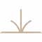 Ekena Millwork Richland Smooth Timber Gable Bracket, Douglas Fir, 96"W x 56"H x 3 1/2"D x 3 1/2"F, 14/12 Pitch GBW096X56X0404RIC00SDF - alternate 1